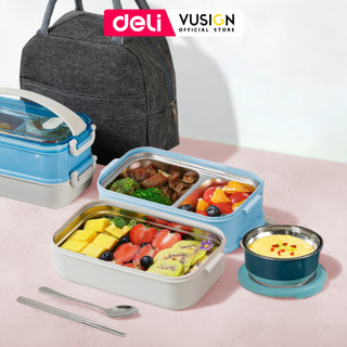  Hộp Cơm Giữ Nhiệt Inox 304 Deli Hộp Cơm Văn Phòng An Toàn Tiện Dụng Có Thể Sử Dụng Cho Lò Vi Sóng 