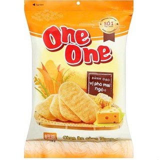  COMBO 2 GÓI Bánh Gạo Ngọt Vị Phô Mai Ngô One One Gói 118Gam 