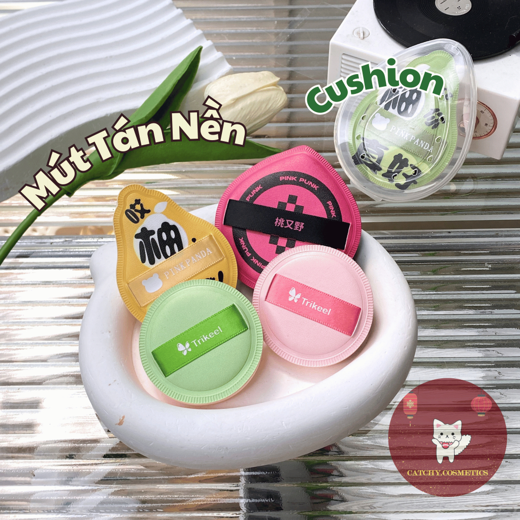 (Màu Ngẫu Nhiên) Bông Mút Tán Nền, Mút Trang Điểm Đánh nền, Hỗ trợ Tán Nền Mềm Mịn Size L, XL