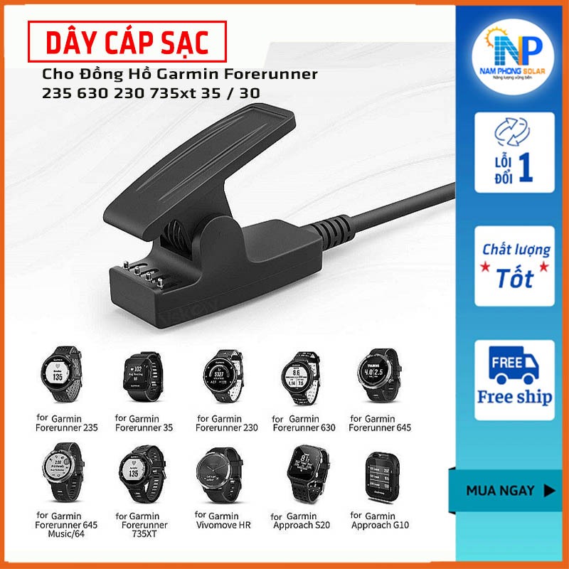 Dây Cáp Sạc Cho Đồng Hồ Garmin Forerunner 235 630 230 735xt 35 / 30