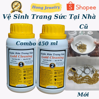 Nước rửa trang sức, vàng và bạch kim Gold Cleaning vệ sinh bụi bẩn, dầu mỡ trang sức vàng 18k_24k.