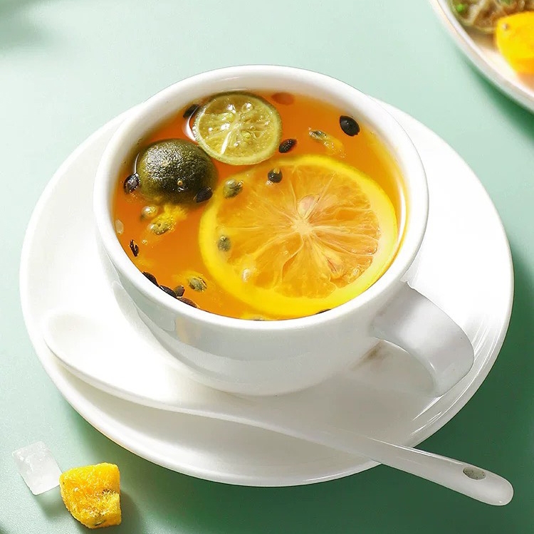 Trà thảo mộc, bổ máu, quất mẫu đơn, bách nhật, dưỡng nhan, đông trùng, kim quất, atiso - Tiệm Ăn Vặt