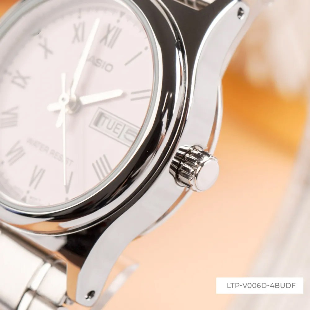 Đồng hồ nữ dây kim loại Casio Anh Khuê LTP-V006D-4BUDF chính hãng | BigBuy360 - bigbuy360.vn