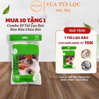 Combo 10 gói túi lọc rác bồn rửa chén bát - hàng chính hãng, dai bền, tiện lợi, dễ sử dụng - HVL TEA