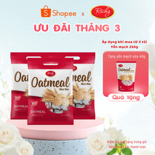 [COMBO 3 TÚI TẶNG 1] Bánh Yến Mạch Oatmeal Richy Sữa Túi 250g
