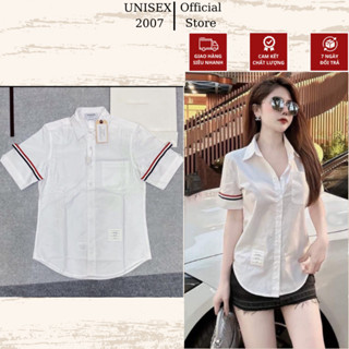 Áo Sơ Mi Thom Màu Trắng, Đen Nam Nữ Chất Liệu Cotton Lụa Mềm Mịn Cao Cấp Cực Hot 2024