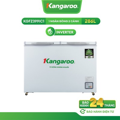 Tủ đông Inverter 286L Kangaroo 1 ngăn 2 cánh KGFZ399IC1