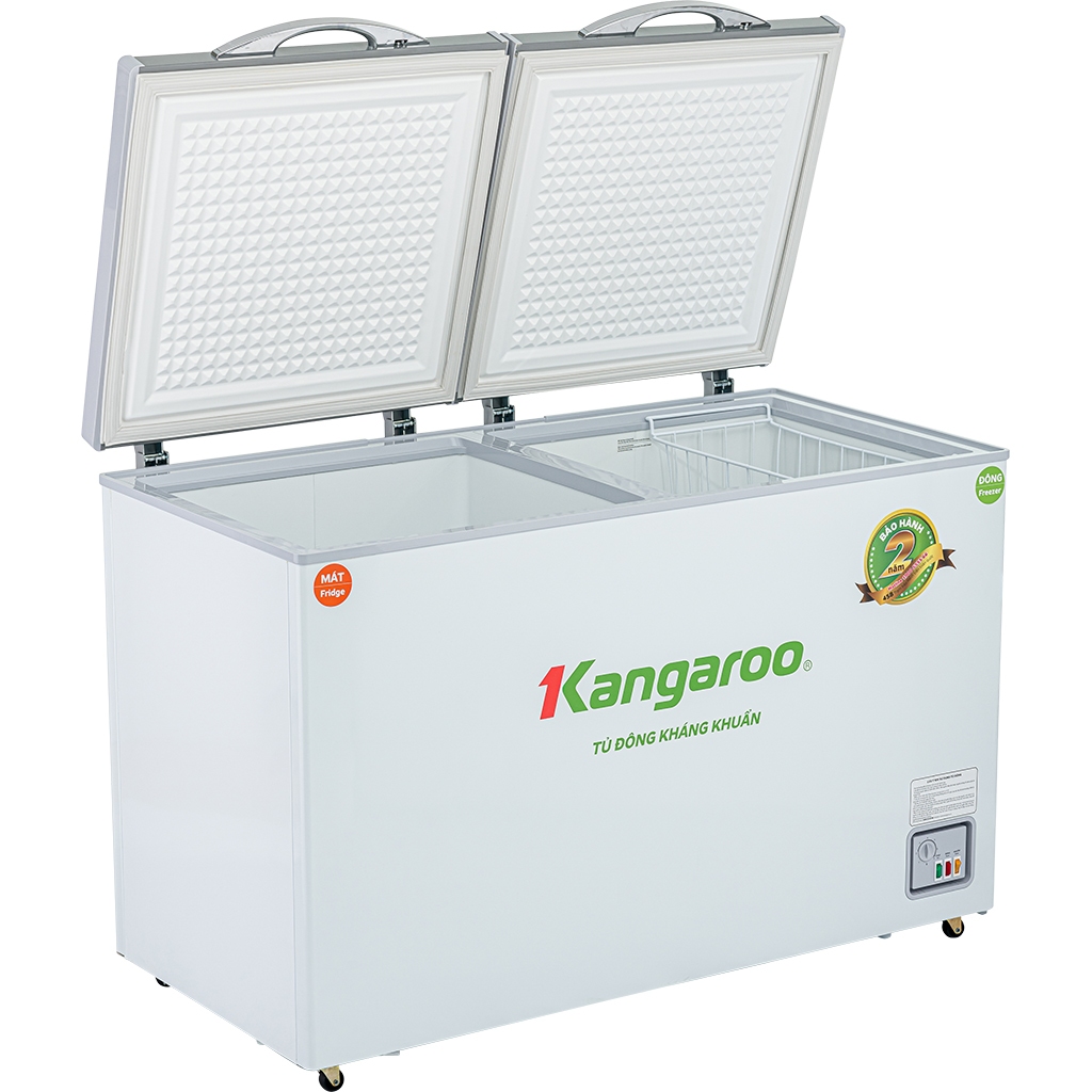 Tủ đông Inverter 286L kháng khuẩn Kangaroo 1 ngăn 2 cánh KGFZ399IC1