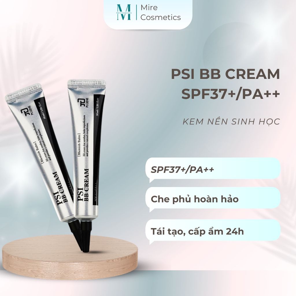 Kem nền sinh học, chống nắng, trẻ hóa da PSI BB CREAM SPF37+/PA++ 30ml
