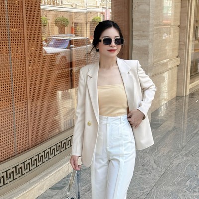 Áo vest 2 nút tay dài sang trọng thời trang Callene (L2466)