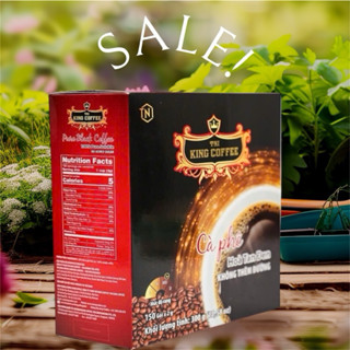 Cà Phê Hoà Tan 100% Đen Thuần Khiết  150 gói x2g  