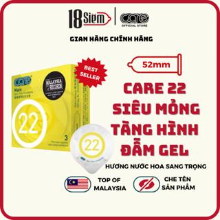 Bao cao su siêu mỏng CARE 22 Hương nước hoa Polo, nhập khẩu Malaysia