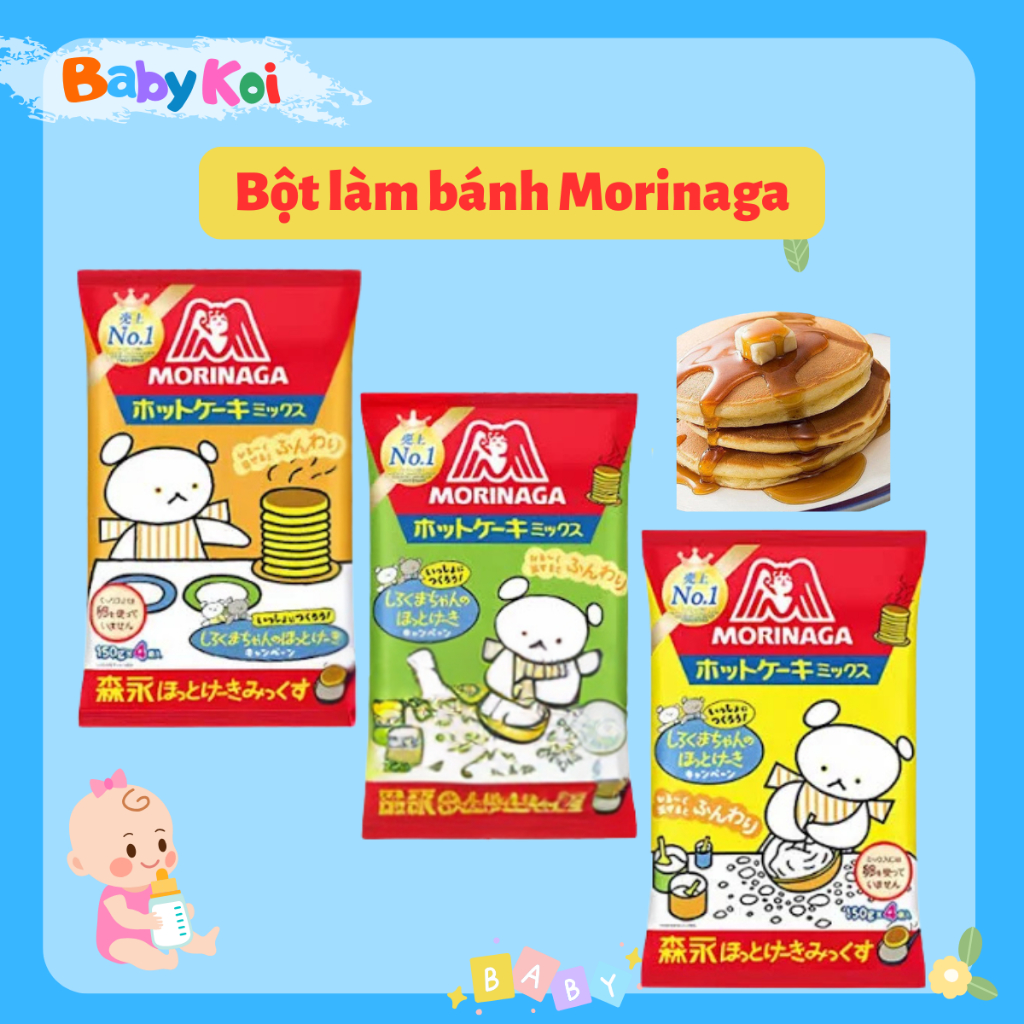 Bột làm bánh ăn dặm Morinaga cho bé