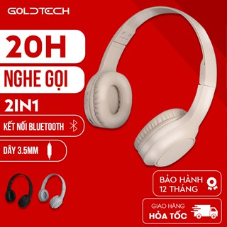 Tai nghe bluetooth chụp tai Hoco W46 pin 20 giờ, hỗ trợ nghe gọi, tăng giảm âm lượng, chuyển bài trước sau kèm cáp UAX