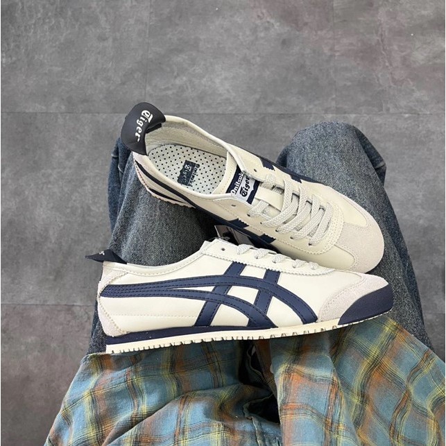 Giày Thể Thao Onit Ti.ger Mexico Màu Trắng Xanh - Giày Sneaker Nam Nữ Full Size 36-43