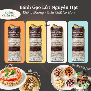 Bánh gạo lứt ăn kiêng không chiên dầu mix hạt dinh dưỡng Yếnmạch Chia Quinoa Ăn sáng healthy ít calo