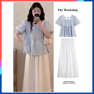 Áo thun nữ cộc tay cổ vuông che khuyết điểm có bụng và bắp tay to Áo thun chất vải co giãn thoáng mát cho hè AT23