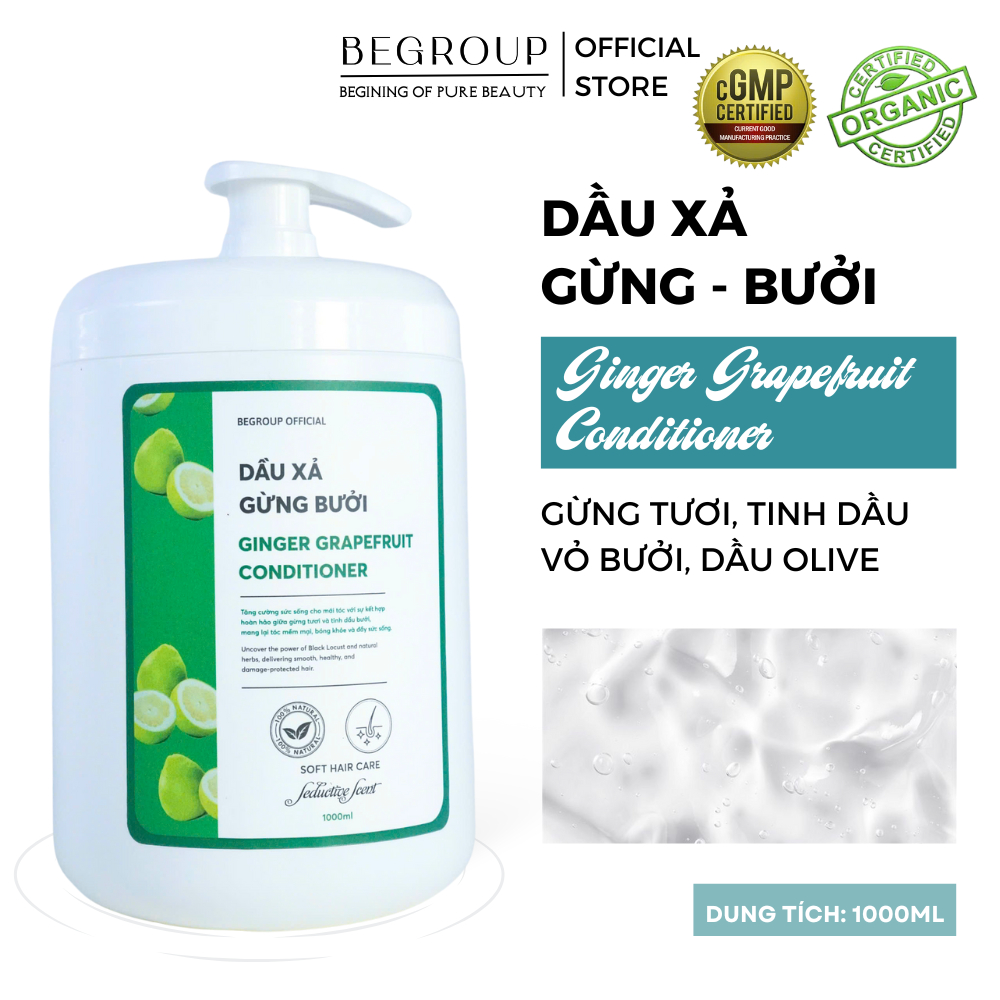 [SIZE TO 1 LÍT] DẦU XẢ GỪNG BƯỞI - Cung cấp dưỡng chất, giúp tóc mềm mại, bóng khỏe