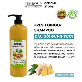   SIZE TO 1 LÍT - GIÁ SỈ SPA DƯỠNG SINH  DẦU GỘI GỪNG TƯƠI - Hỗ trợ phát triển nang tóc và giảm gàu ngứa gãy rụng 