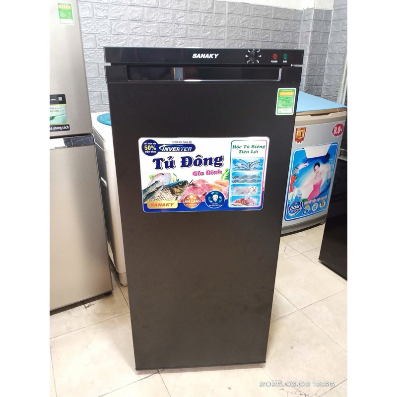 Thanh lý tủ đông đứng Sanaky 150 lít chỉ giao HCM, Long An, Bình Dương, Biên Hoà Đồng Nai chat trước khi đặt