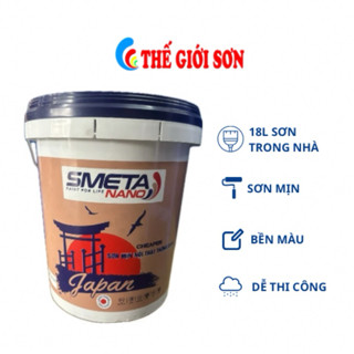 (HÀNG MỚI VỀ) 18L - Sơn trong nhà giá rẻ Smeta Nano - Sơn nội thất (ĐẶT 1 THÙNG/ 1 ĐƠN)