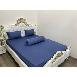 {SP1 - HỎA TỐC} TỔNG HỢP 16 MÀU- Bộ Ga Gối Thun Màu Trơn 4 Món ( 1 Ga Bọc + 2 Vỏ Gối Nằm + 1 Vỏ Gối Ôm)
