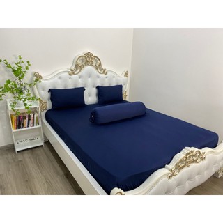 {SP1 - HỎA TỐC} TỔNG HỢP 16 MÀU- Bộ Ga Gối Thun Màu Trơn 4 Món ( 1 Ga Bọc + 2 Vỏ Gối Nằm + 1 Vỏ Gối Ôm)