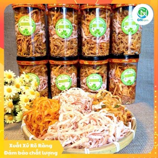  Mực Xé Sợi Khô Mực Mix 3 Vị Mực Hấp Dừa Mực Bơ Tỏi Mực Sốt Thái Tomyum Siêu Cay Đậm Vị Chuẩn Ngon - Hộp 250g 