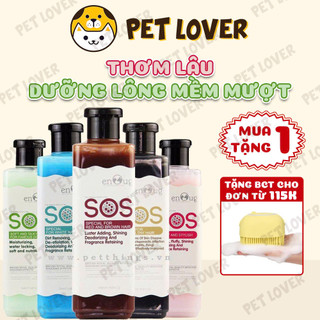 Sữa tắm cho chó mèo sos 530ml, thơm lâu, mượt lông_ hàng chính hãng