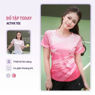 Áo thun thể thao nữ Active Tee Today U Wear chạy bộ tập cầu lông thấm hút mồ hôi thoáng mát