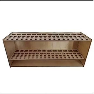 Giá treo bút lông, cọ đứng, 67 lỗ bằng gỗ