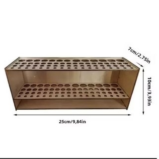 Giá treo bút lông, cọ đứng, 67 lỗ bằng gỗ