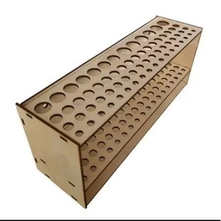 Giá treo bút lông, cọ đứng, 67 lỗ bằng gỗ