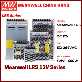 Nguồn 12V, Nguồn Meanwell 12V, Meanwell LRS - Meanwell 35W, 60W, 100W, 350W..., Meanwell 12V - 5A, 8.3A, 29A, 50A