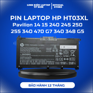 Pin Laptop HP Pavilion 240 245 250 255 340 470 G7 G8, 340 348 G5,15-CS 15-DA 15-CR 14-CE 14-CF 14-CM, HT03XL ZIN NEW