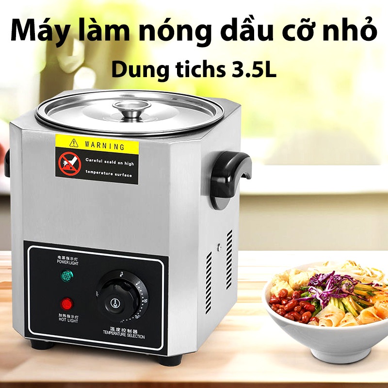 Máy chiên đa chức năng dung tích 3.5L máy chiên rán quán ăn máy chiên trứng gia đình
