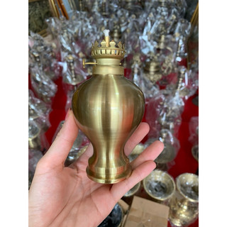 ĐÈN DẦU THỜ BẰNG ĐỒNG CATTUT CAO CẤP Chuẩn  Loại 1 - Đèn Dầu Phong Thuỷ( 1 cây)