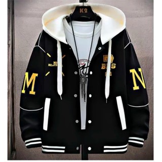  ÁO KHOÁC NỈ BOMBER BRS NAM NỮ NÚT BẤM PHỐI SỌC THỜI TRANG THU ĐÔNG NAM NỮ CỰC ĐẸP 