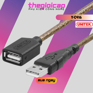 Dây nối dài usb unitek 1,8m y-c416