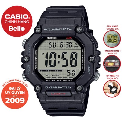 Đồng hồ Nam dây nhựa Casio AE-1600 chính hãng bảo hành 1 năm Pin trọn đời