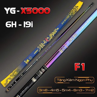  Cần Câu Tay YG X5000 F1 5 6H-28i Chuyên Đánh Cảm giác ,giữ cá tốt Cao Cấp Tặng Ngọn Phụ 