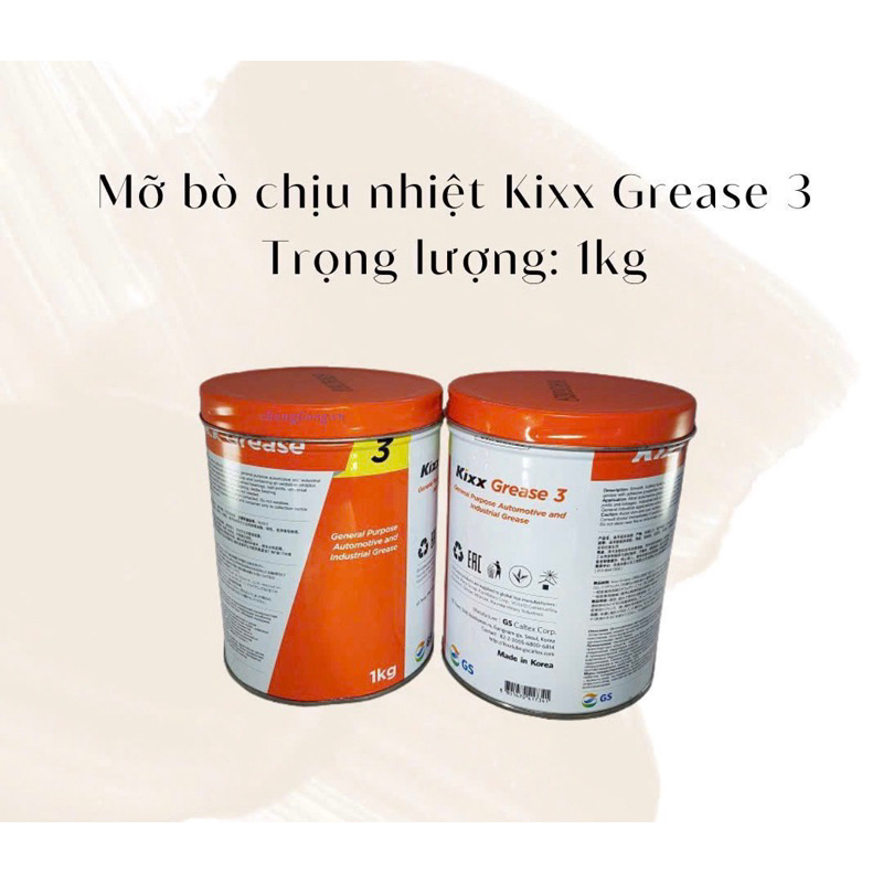 mỡ bò Kixx Grease 1kg (Hàn Quốc)