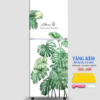  Miếng dán decal tủ lạnh lá cây nhiệt đới  35  