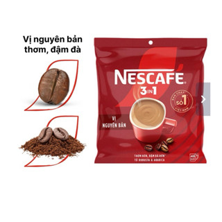 Cà phê sữa Nescafe 3IN1 vị ĐẬM ĐÀ bịch 736g (46gói x 16g)