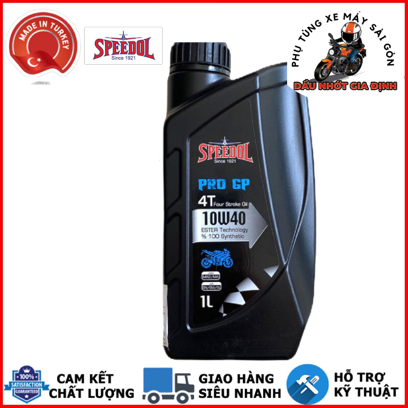  Nhớt SPEEDOL PRO GP 10W40 1 LÍT tổng hợp dành cho xe côn tay PKL 