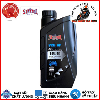 Nhớt SPEEDOL PRO GP 10W40 1 LÍT tổng hợp dành cho xe côn tay, PKL