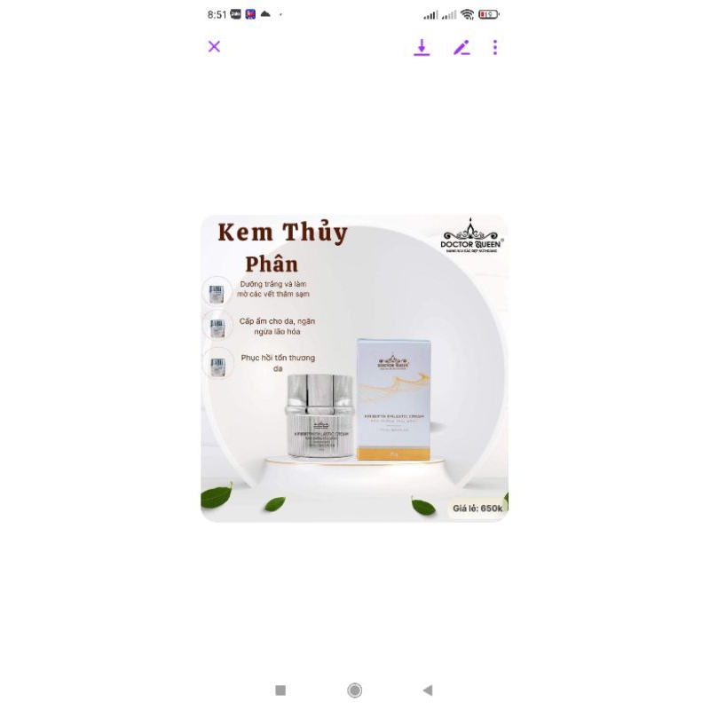 kem dưỡng thủy phân doctor queen