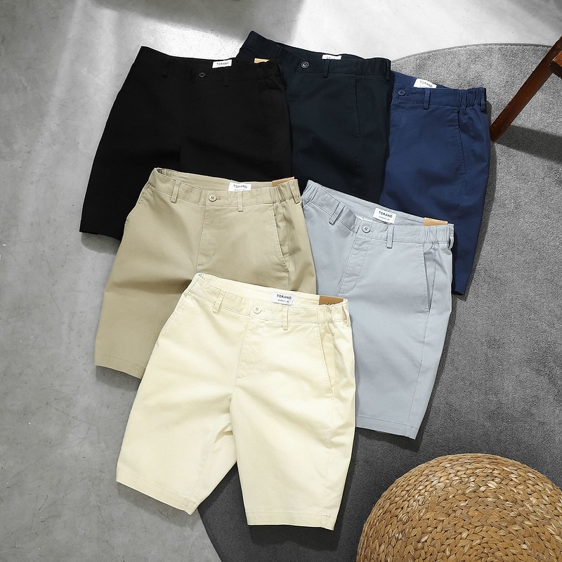 Quần short kaki TORANO, form basic, bọc viền dây dệt sườn, chất liệu cao cấp, bền màu FSBK012 | BigBuy360 - bigbuy360.vn