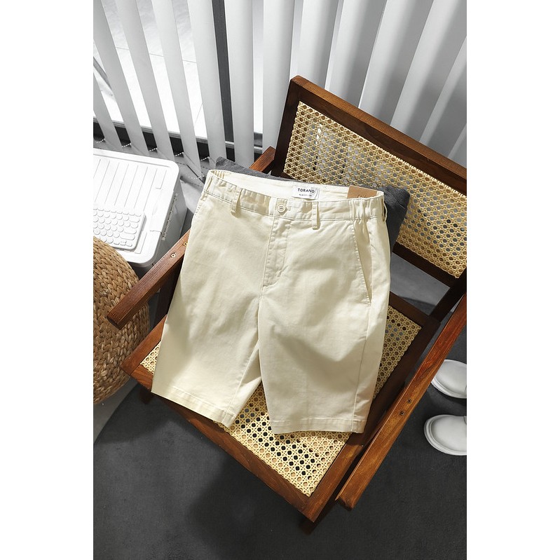 Quần short kaki TORANO, form basic, bọc viền dây dệt sườn, chất liệu cao cấp, bền màu FSBK012 | BigBuy360 - bigbuy360.vn