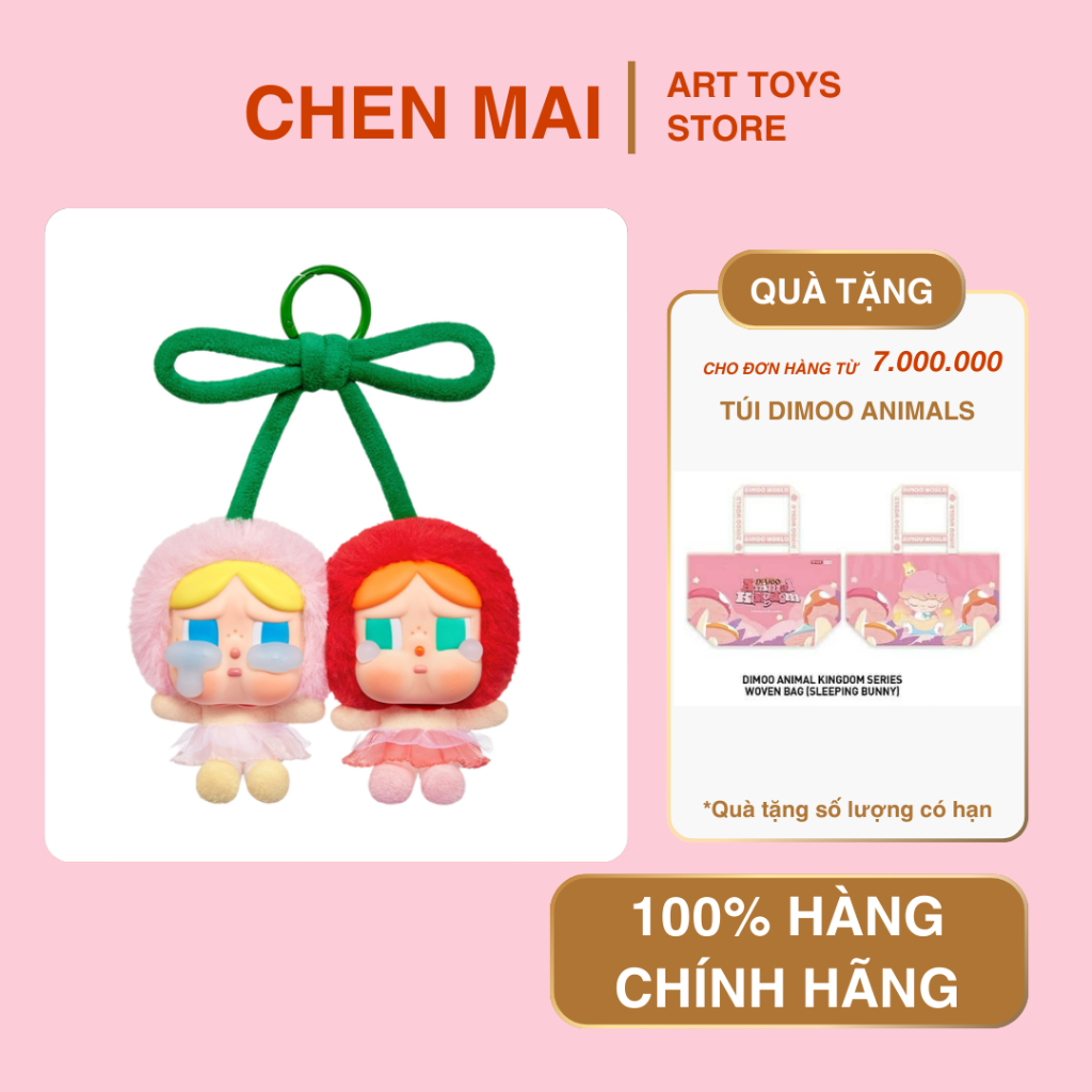 [Chính hãng] POPMART CRYBABY Crying For Love Series - Vinyl hanging card (Love you Cherry Much)